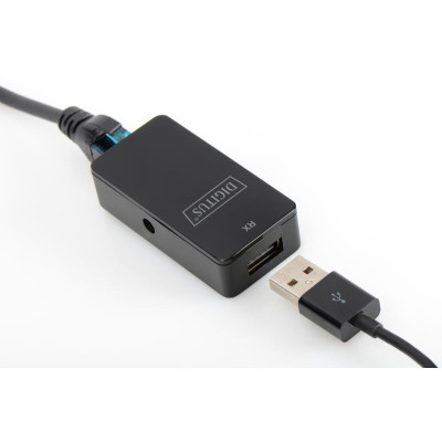 Подовжувач Digitus USB 2.0-UTP Cat5/5e/6, 50m (DA-70141)