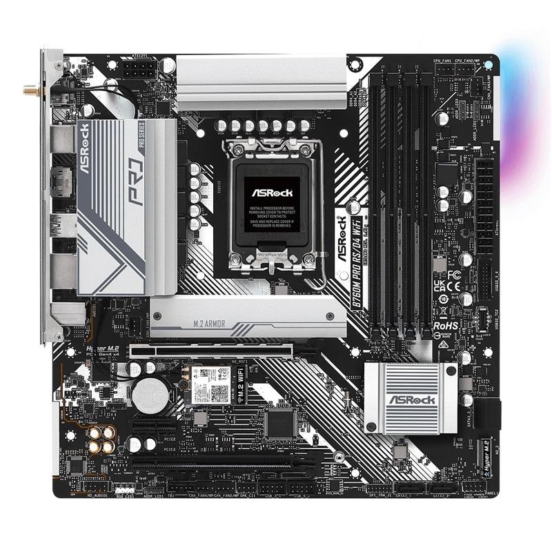 Материнська плата ASRock B760M Pro RS/D4 WiFi Socket 1700