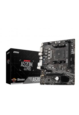 Материнська плата MSI A520M-A Pro Socket AM4