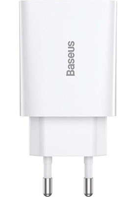 Мережевий зарядний пристрій Baseus (1USB-C 3A) 20W White (CCFS-SN02)