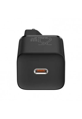 Мережевий зарядний пристрій Baseus Super Si Quick Charger 1C (1USB-C) 25W Black (CCSP020101)