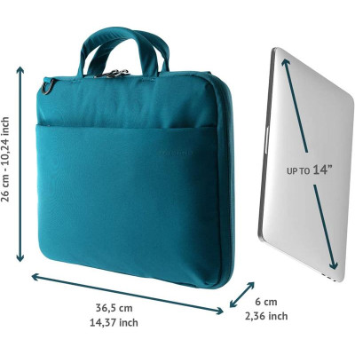 Сумка для ноутбука Tucano Darkolor 14" Light Blue (BDA1314-Z) Сумка для ноутбука Tucano Darkolor 14" Light Blue (BDA1314-Z)
