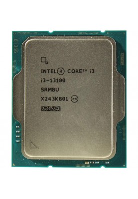 Процесор Intel Core i3 13100 3.4GHz (12MB, Raptor Lake, 60W, S1700) Tray (CM8071505092202)
