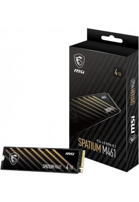 Накопичувач SSD 4TB MSI Spatium M461 M.2 2280 PCIe 4.0 x4 NVMe 3D NAND TLC (S78-440R030-P83)