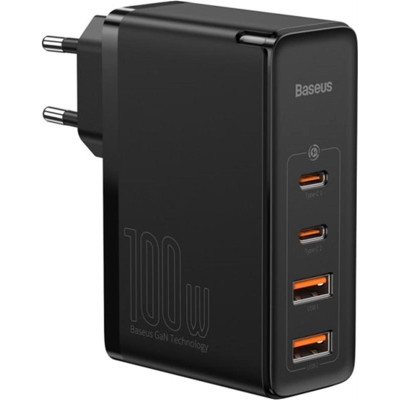 Мережевий зарядний пристрій Baseus GaN2 Pro Quick Charger 2C+2U (2xUSB-C+2xUSB-A) 100W Black (CCGAN2P-L01)