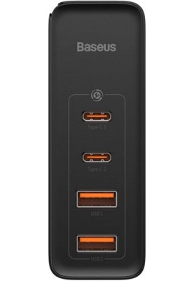 Мережевий зарядний пристрій Baseus GaN2 Pro Quick Charger 2C+2U (2xUSB-C+2xUSB-A) 100W Black (CCGAN2P-L01)