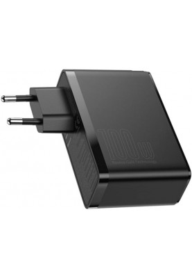 Мережевий зарядний пристрій Baseus GaN2 Pro Quick Charger 2C+2U (2xUSB-C+2xUSB-A) 100W Black (CCGAN2P-L01)