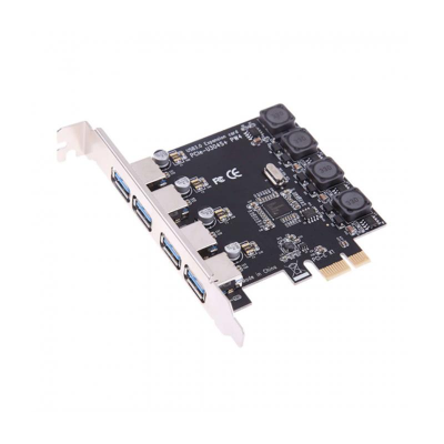 Контролер Voltronic (YT=C-PCI-Е=>4*USB3.0/11638) PCI-Е - USB 3.0, 4 порта, 5Gbps, BOX