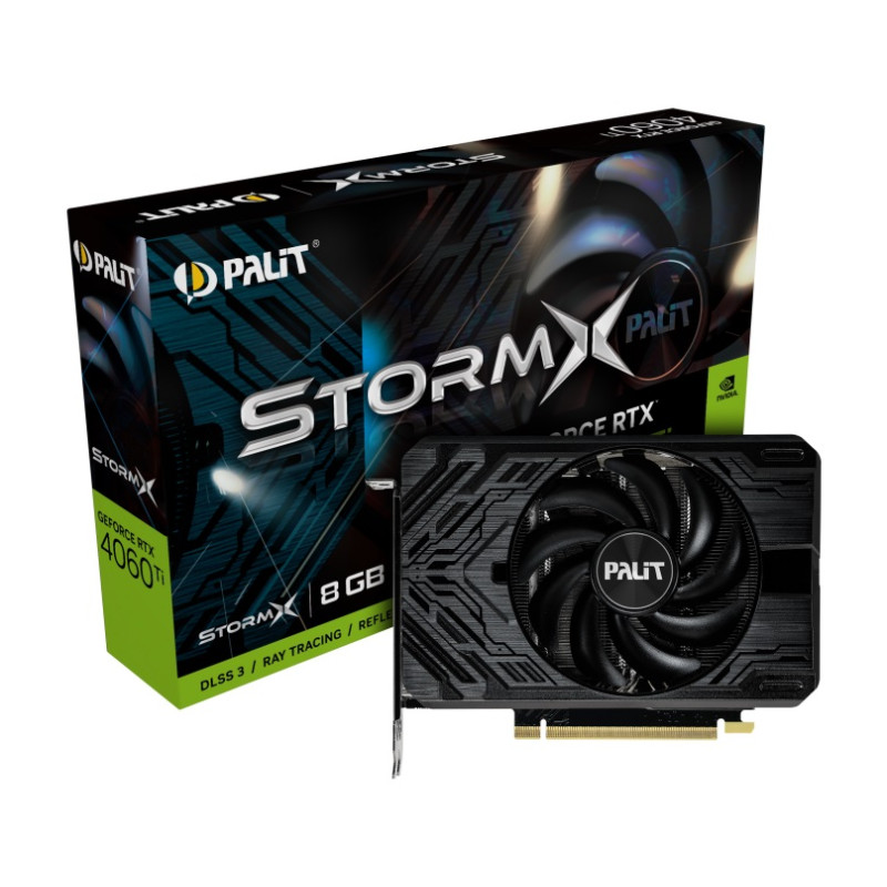 Відеокарта GF RTX 4060 Ti  8GB GDDR6 StormX Palit (NE6406T019P1-1060F)