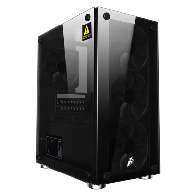 Корпус 1stPlayer X2-3B1 Black без БЖ