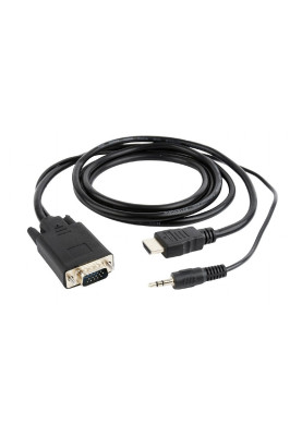 Кабель Cablexpert HDMI - VGA, (M/F), 5 м, Black (A-HDMI-VGA-03-5M)