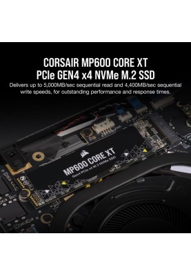 Накопичувач SSD 2TB M.2 NVMe Corsair MP600 Core XT M.2 2280 PCIe Gen4.0 x4 3D QLC (CSSD-F2000GBMP600CXT)