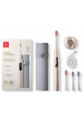 Розумна зубна електрощітка Oclean X Pro Digital Set Electric Toothbrush Champagne Gold (6970810552577)