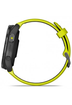 Смарт-годинник Garmin Forerunner 965 Carbon Gray DLC Titanium Bezel with Black Case/Amp Yellow/Black Silicone Band (010-02809-82)