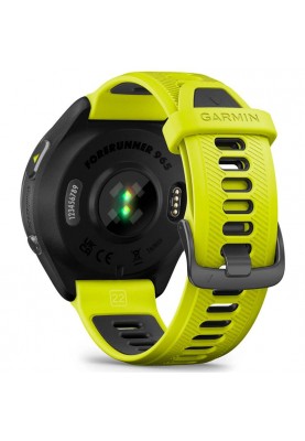 Смарт-годинник Garmin Forerunner 965 Carbon Gray DLC Titanium Bezel with Black Case/Amp Yellow/Black Silicone Band (010-02809-82)