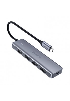 Концентратор USB Type-C Ugreen 4xUSB 3.0, Gray (70336)