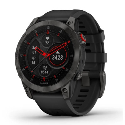 Смарт-годинник Garmin Epix 2 Sapphire Black/Titanium DLC with Black Band (010-02582-10)