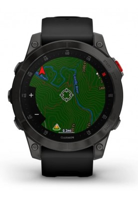 Смарт-годинник Garmin Epix 2 Sapphire Black/Titanium DLC with Black Band (010-02582-10)