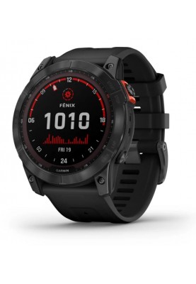 Смарт-годинник Garmin Fenix 7X Solar Slate Gray with Black Band (010-02541-0A)