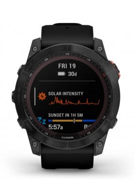 Смарт-годинник Garmin Fenix 7X Solar Slate Gray with Black Band (010-02541-0A)