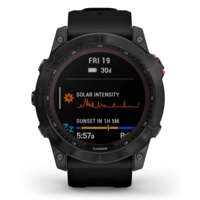 Смарт-годинник Garmin Fenix 7X Solar Slate Gray with Black Band (010-02541-0A)