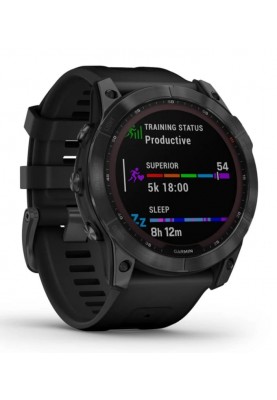 Смарт-годинник Garmin Fenix 7X Solar Slate Gray with Black Band (010-02541-0A)