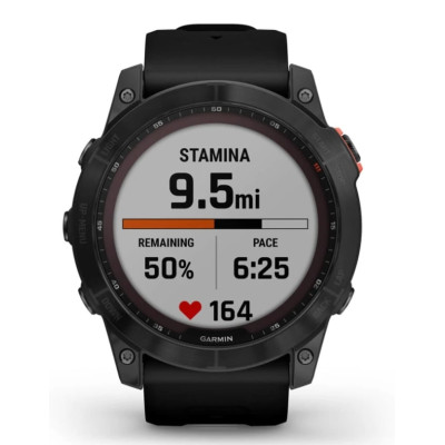 Смарт-годинник Garmin Fenix 7X Solar Slate Gray with Black Band (010-02541-0A)
