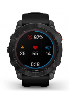 Смарт-годинник Garmin Fenix 7X Solar Slate Gray with Black Band (010-02541-0A)