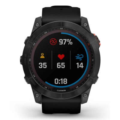 Смарт-годинник Garmin Fenix 7X Solar Slate Gray with Black Band (010-02541-0A)