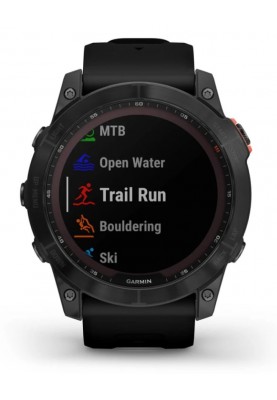 Смарт-годинник Garmin Fenix 7X Solar Slate Gray with Black Band (010-02541-0A)