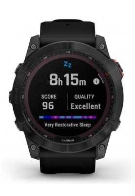 Смарт-годинник Garmin Fenix 7X Solar Slate Gray with Black Band (010-02541-0A)