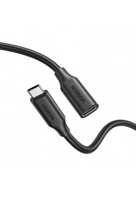 Кабель-подовжувач Ugreen US353 USB-C-USB-C (AM-AF), 1 м, Black (10387)