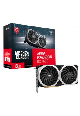 Видеокарта AMD Radeon RX 7600 8GB GDDR6 Mesh 2X Classic OC MSI (Radeon RX 7600 MECH 2X CLASSIC 8G OC)