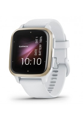 Смарт-годинник Garmin Venu Sq 2 White/Cream Gold (010-02701-01)