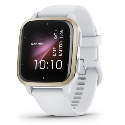 Смарт-годинник Garmin Venu Sq 2 White/Cream Gold (010-02701-01)