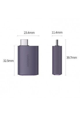 Адаптер Ugreen US320 HDMI - USB Type-C (F/M), Space Gray (70450)