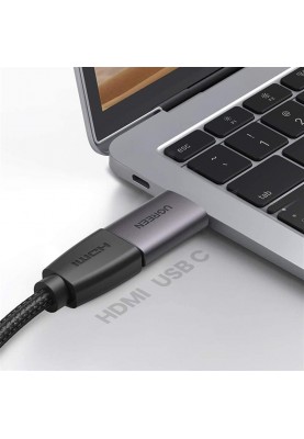 Адаптер Ugreen US320 HDMI - USB Type-C (F/M), Space Gray (70450)