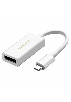 Адаптер Ugreen MM130 DisplayPort - USB Type-C (F/M), Gray (40372)
