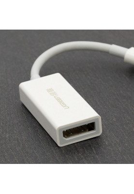Адаптер Ugreen MM130 DisplayPort - USB Type-C (F/M), Gray (40372)