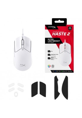 Миша HyperX Pulsefire Haste 2 White (6N0A8AA)