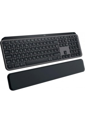 Клавiатура бездротова Logitech MX Keys S Plus Palm Rest Graphite (920-011589)