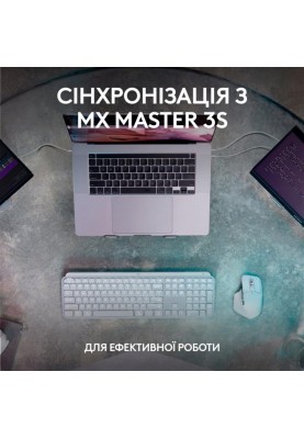 Клавiатура бездротова Logitech MX Keys S Graphite (920-011593)