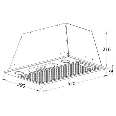 Витяжка Pyramida ABH 52 PBA (700) IX