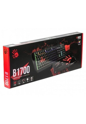 Комплект (клавіатура, мишка) A4Tech B1700 Bloody Black