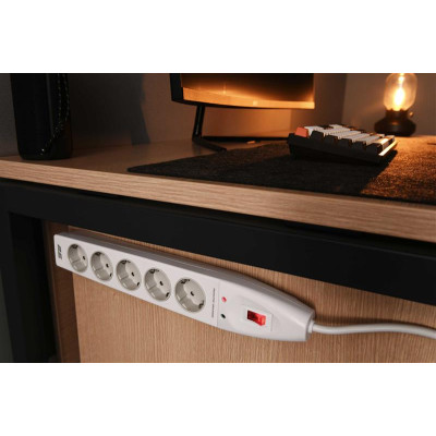 Мережевий фільтр 2E 5хSchuko, 5 м (2E-SP515M5WH)