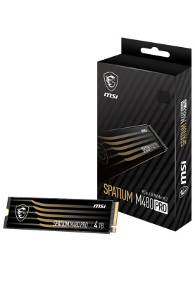 Накопичувач SSD 2TB MSI Spatium M480 Pro M.2 2280 PCIe 4.0 x4 NVMe 3D NAND TLC (S78-440Q600-P83)