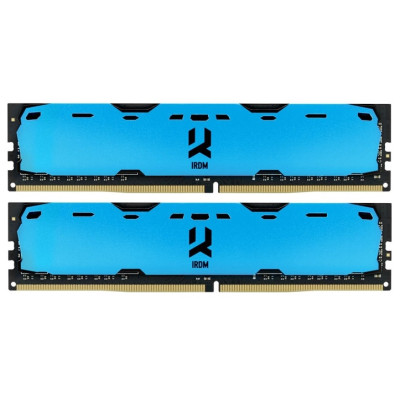 Модуль пам`ятi DDR4 2x4GB/2400 GOODRAM Iridium Blue (IR-B2400D464L15S/8GDC)