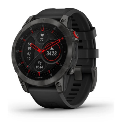 Смарт-годинник Garmin Epix 2 Sapphire Black/Titanium DLC with Black Band (010-02582-18)
