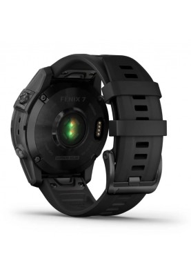 Смарт-годинник Garmin Fenix 7 Sapphire Solar Black DLC Titanium with Black Band (010-02540-47)