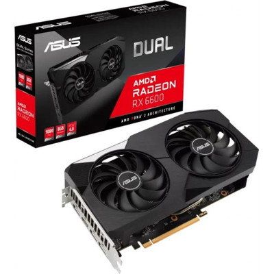 Відеокарта AMD Radeon RX 6600 8GB GDDR6 Dual V2 Asus (DUAL-RX6600-8G-V2)